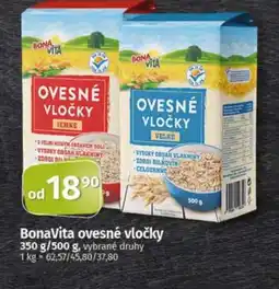 COOP TIP Bonavita ovesné vločky nabídka