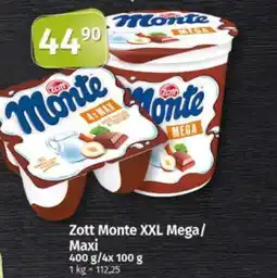 COOP TIP Zott Monte XXL Mega/ Maxi nabídka