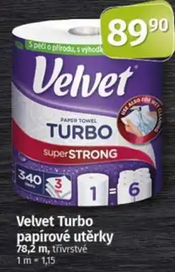 COOP TIP Velvet Turbo papírové utěrky nabídka