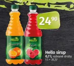 COOP TIP Hello sirup nabídka