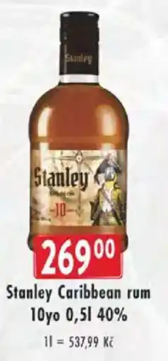 Astur&Qanto Stanley Caribbean rum 10yo 40% nabídka