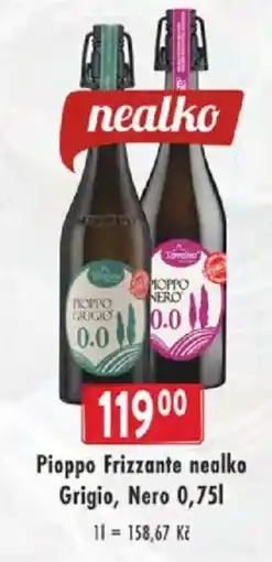 Astur&Qanto Pioppo Frizzante nealko Grigio, Nero nabídka