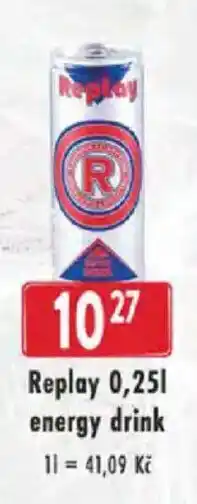Astur&Qanto Replay energy drink nabídka