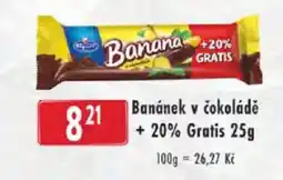 Astur&Qanto Banánek v čokoládě + 20% Gratis nabídka