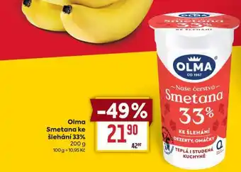 Billa Olma Smetana ke šlehání 33% nabídka