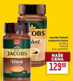 Billa Jacobs Velvet instantní káva nabídka