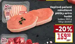 Billa Vepřová pečeně minutkové plátky extra tenké nabídka