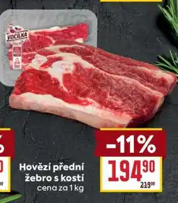 Billa Hovězí přední žebro s kostí nabídka