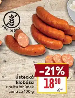 Billa Ústecká klobása nabídka