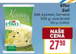 Billa Efko Zelí nabídka