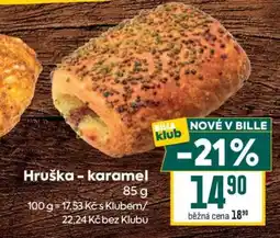 Billa Hruška - karamel nabídka