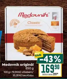 Billa MEDOVNÍK ORIGINAL nabídka