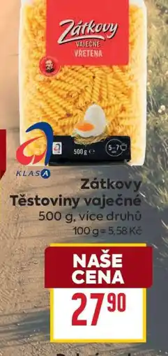 Billa Zátkovy Těstoviny vaječné nabídka
