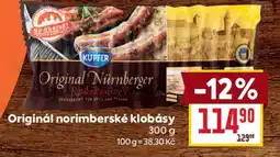 Billa ORIGINÁL NORIMBERSKÉ KLOBÁSY nabídka