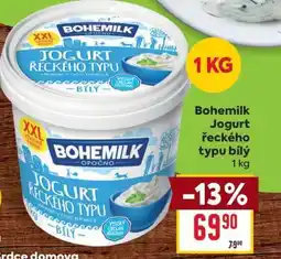 Billa Bohemilk jogurt řeckého typu bílý nabídka