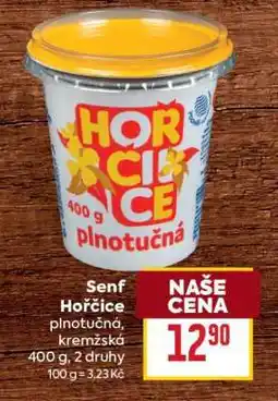 Billa Senf Hořčice plnotučná nabídka