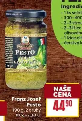 Billa Franz Josef Pesto nabídka