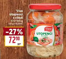 Billa Viva Utopenec s cibulí nabídka