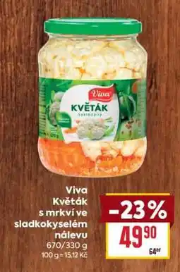 Billa Viva Květák s mrkví ve sladkokyselém nálevu nabídka