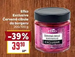 Billa Efko Exclusive Červená cibule do burgeru nabídka