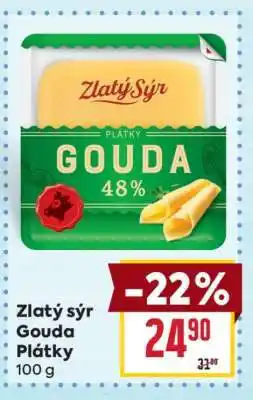 Billa Zlatý sýr Gouda plátky nabídka