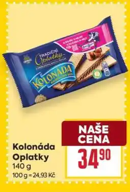 Billa Kolonáda oplatky nabídka