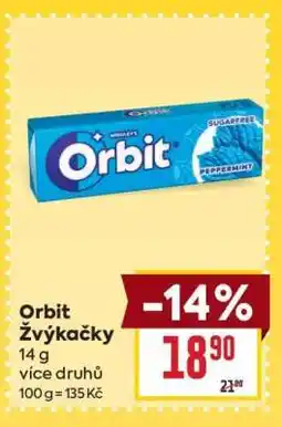 Billa Orbit žvýkačky nabídka