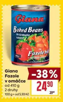 Billa Giana Fazole v omáčce nabídka