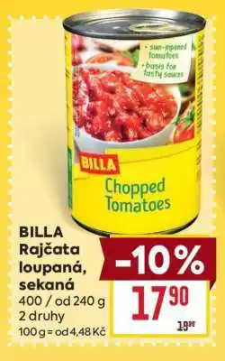 Billa BILLA Rajčata loupaná, sekaná nabídka