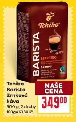 Billa Tchibo Barista zrnková káva nabídka