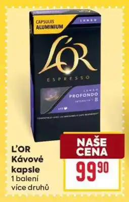 Billa L’OR kávové kapsle nabídka