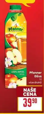 Billa Pfanner džus nabídka