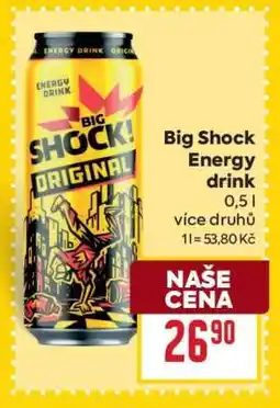 Billa Big Shock energy drink nabídka