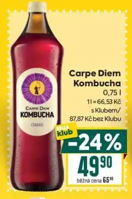 Billa Carpe Diem Kombucha nabídka