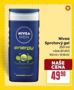 Billa Nivea sprchový gel nabídka