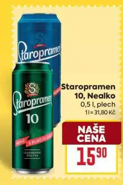 Billa Staropramen 10, Nealko nabídka