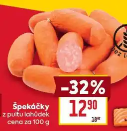 Billa ŠPEKÁČKY nabídka