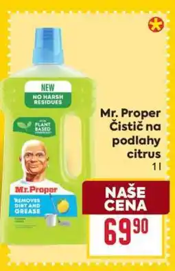 Billa Mr. Proper Čistič na podlahy citrus nabídka