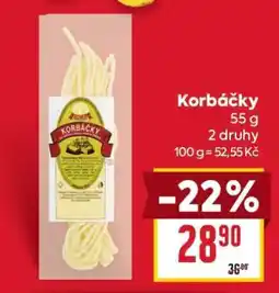Billa Korbáčky nabídka