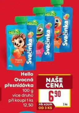 Billa Hello Ovocná přesnídávka nabídka
