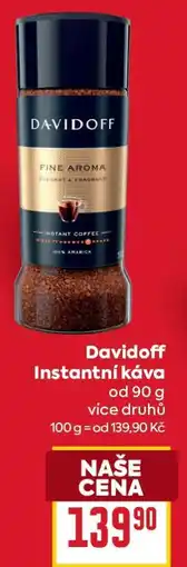 Billa Davidoff instantní káva nabídka