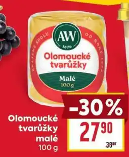 Billa Olomoucké tvarůžky – malé nabídka