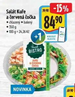 Albert Salát kuře a červená čočka nabídka