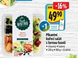 Albert Pikantní kuřecí salát s černou fazolí nabídka