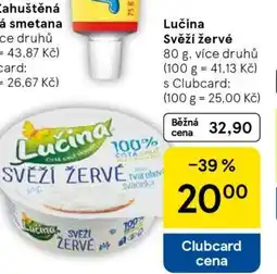 Tesco Lučina svěží žervé nabídka