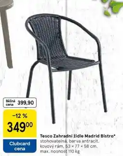 Tesco Tesco Zahradní židle Madrid Bistro nabídka