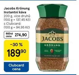 Tesco Jacobs Krönung Instantní káva nabídka