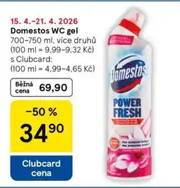 Tesco Domestos WC gel nabídka