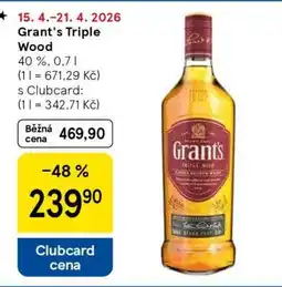 Tesco Grant‘s Triple Wood nabídka