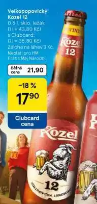 Tesco VELKOPOPOVICKÝ KOZEL 12 nabídka